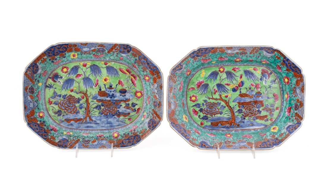 PAIR OF RECTANGULAR CHINESE