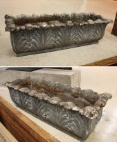 PAIR OF RECTANGULAR CONCRETE G