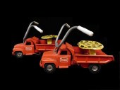 PAIR OF RED METAL BUDDY L. "SI