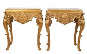 PAIR OF REGENCE-STYLE CARVED G