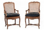 PAIR OF REGENCE-STYLE CARVED O