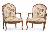PAIR OF REGENCE-STYLE FRUITWOO