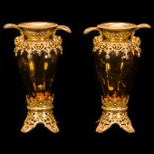 PAIR OF REGENCE STYLE GILT MET