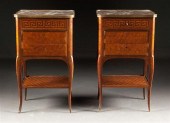Pair of Regence style parquetr