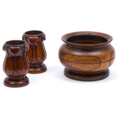 PAIR OF REGENCY CARVED LIGNUM