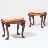PAIR OF REGENCY CARVED MAHOGAN