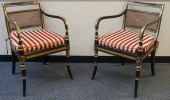 PAIR OF REGENCY GILT, EBONIZED