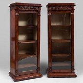 PAIR OF REGENCY MAHOGANY AND G