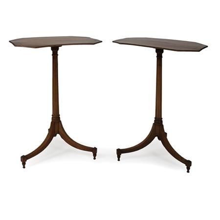 Pair of Regency Mahogany, Satinwood