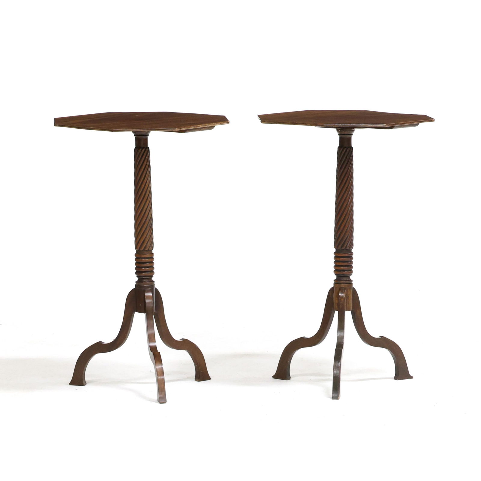 PAIR OF REGENCY MAHOGANY SIDE