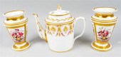 PAIR OF REGENCY PORCELAIN SPIL