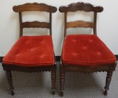 PAIR OF REGENCY ROSEWOOD CANED