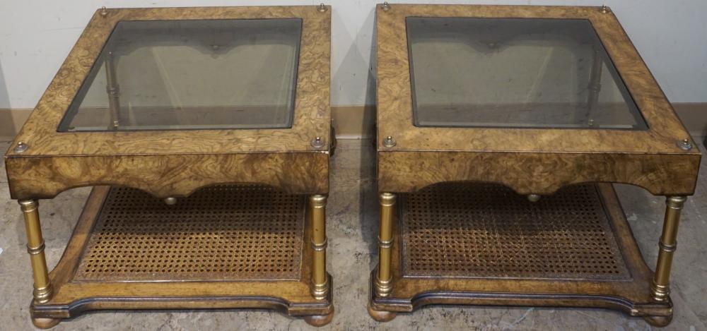 PAIR OF REGENCY STYLE BRASS,