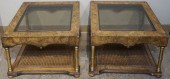 PAIR OF REGENCY STYLE BRASS, F