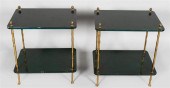 PAIR OF REGENCY STYLE BRASS AN