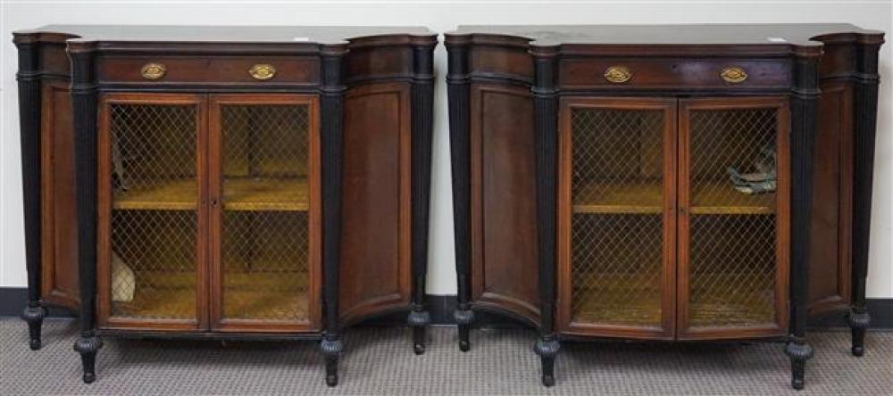 PAIR OF REGENCY STYLE EBONIZED