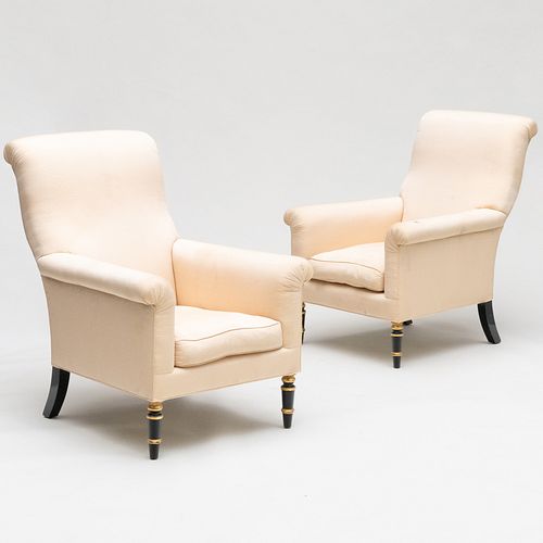 PAIR OF REGENCY STYLE EBONIZED