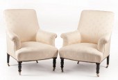 PAIR OF REGENCY-STYLE EBONIZED