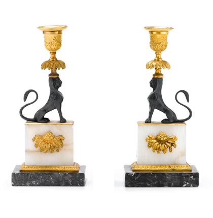 Pair of Regency style gilt &
