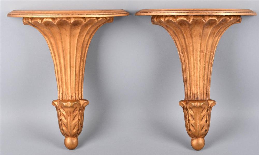 PAIR OF REGENCY STYLE GILTWOOD WALL