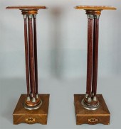 PAIR OF REGENCY STYLE INLAID M