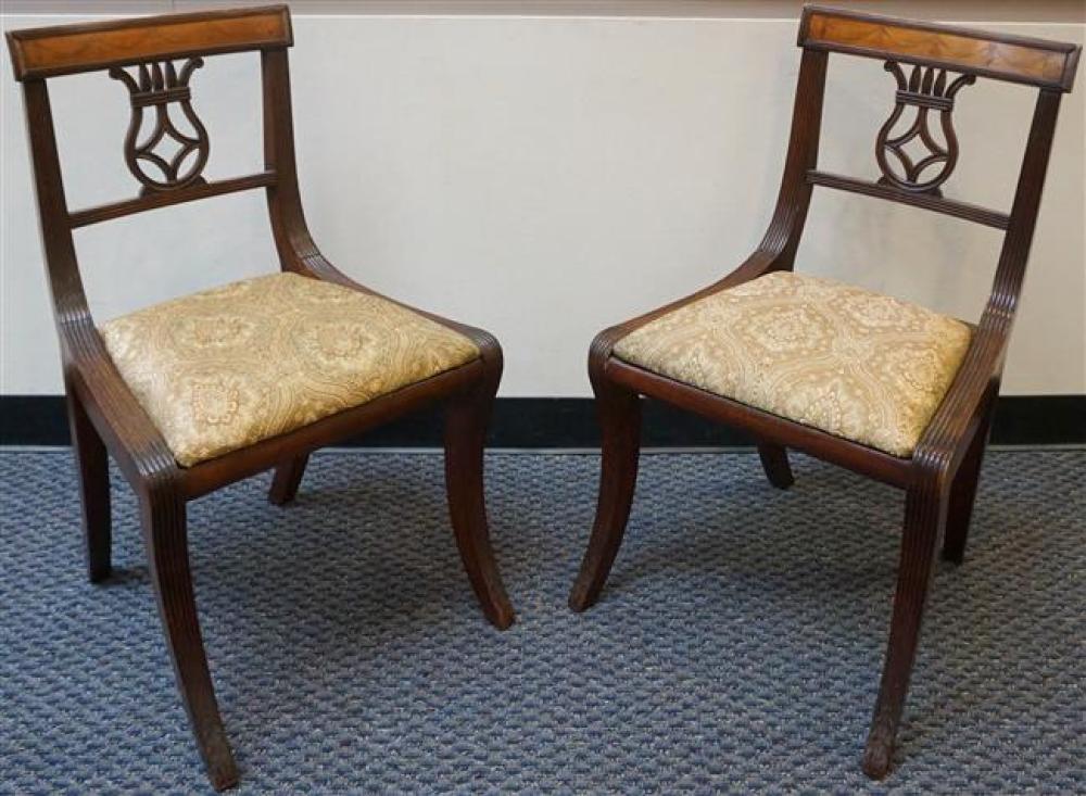PAIR OF REGENCY STYLE MAHOGANY