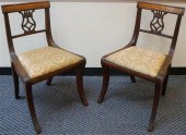 PAIR OF REGENCY STYLE MAHOGANY