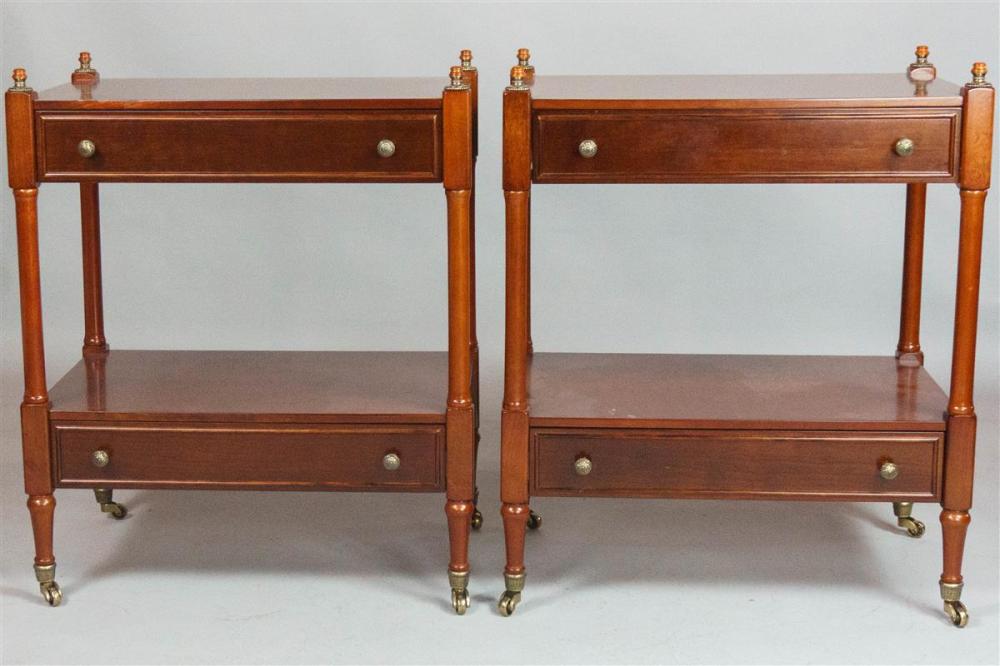 PAIR OF REGENCY STYLE MAHOGANY SIDE