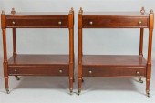 PAIR OF REGENCY STYLE MAHOGANY