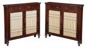 PAIR OF REGENCY STYLE MAHOGANY