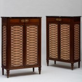 PAIR OF REGENCY STYLE MAHOGANY
