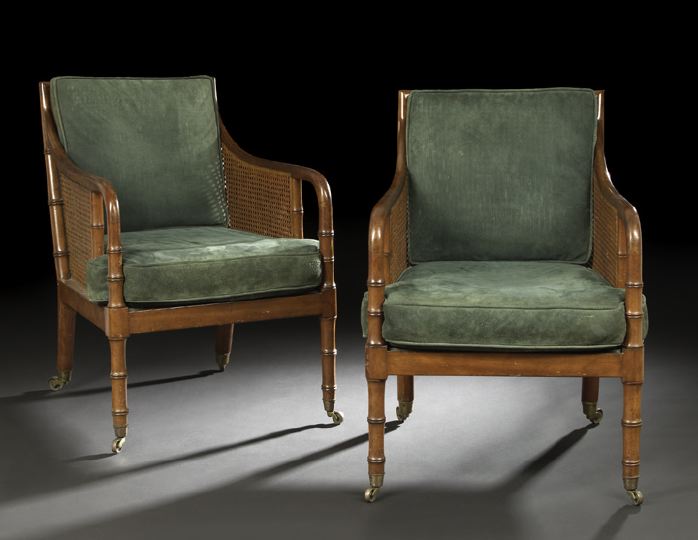 Pair of Regency-Style Mahogany