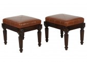 PAIR OF REGENCY-STYLE MAHOGANY