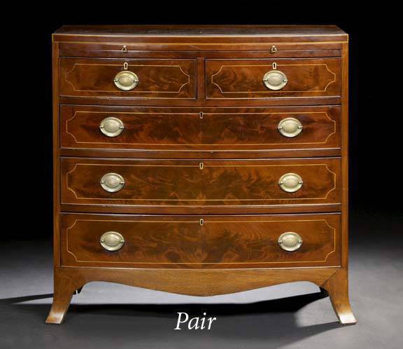 Pair of Regency-Style Mahogany