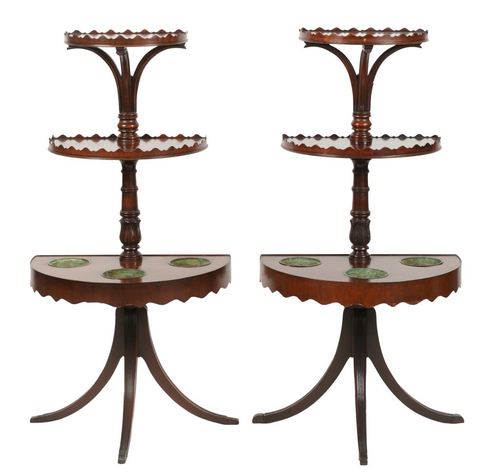 PAIR OF REGENCY-STYLE MAHOGANY