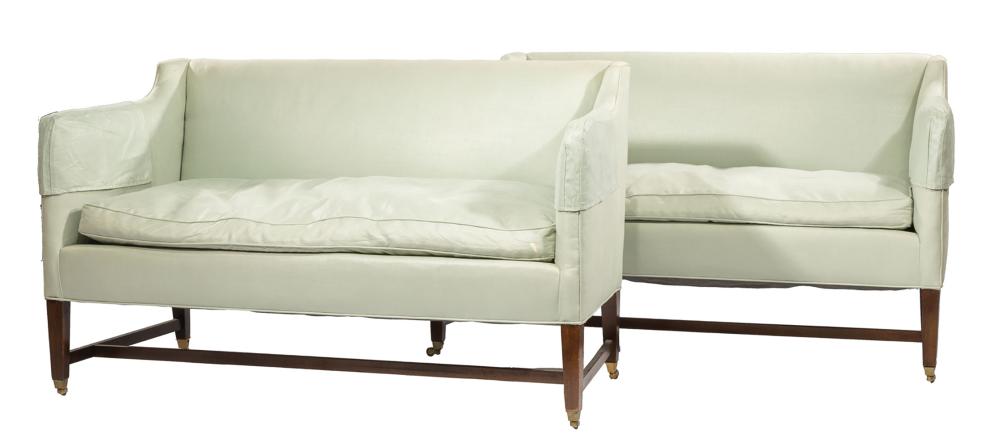PAIR OF REGENCY-STYLE MAHOGANY
