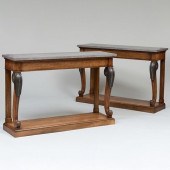 PAIR OF REGENCY STYLE OAK, PAI
