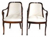 PAIR OF REGENCY STYLE OPEN SCR