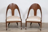 PAIR OF REGENCY STYLE SPOONBAC