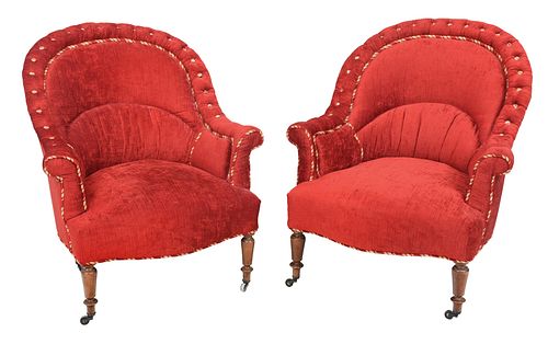 PAIR OF REGENCY STYLE TUFTED