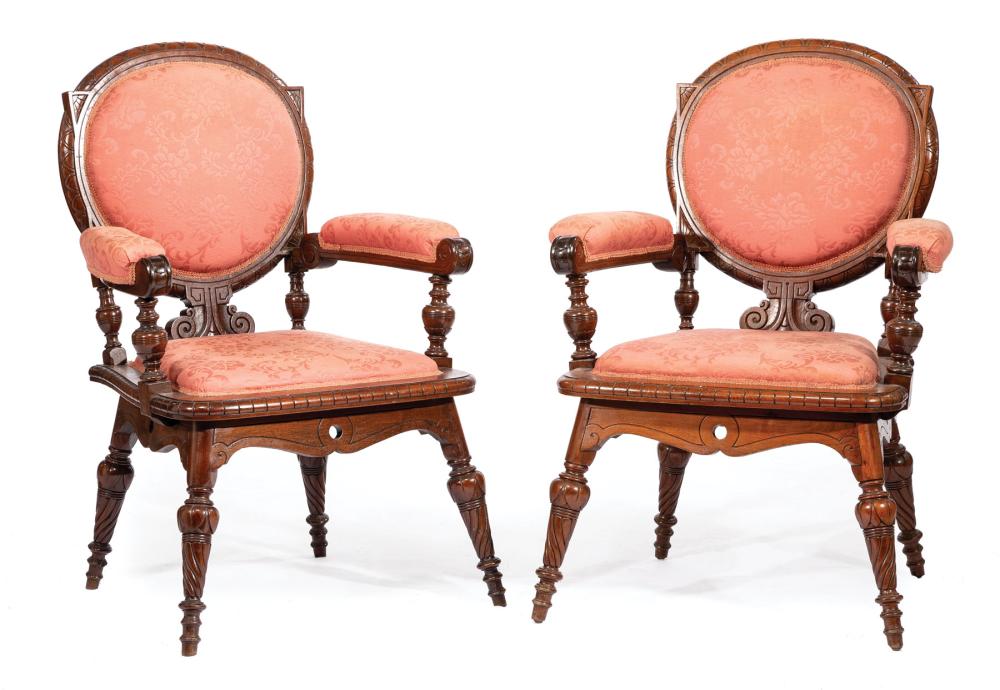 PAIR OF RENAISSANCE CARVED WALNUT