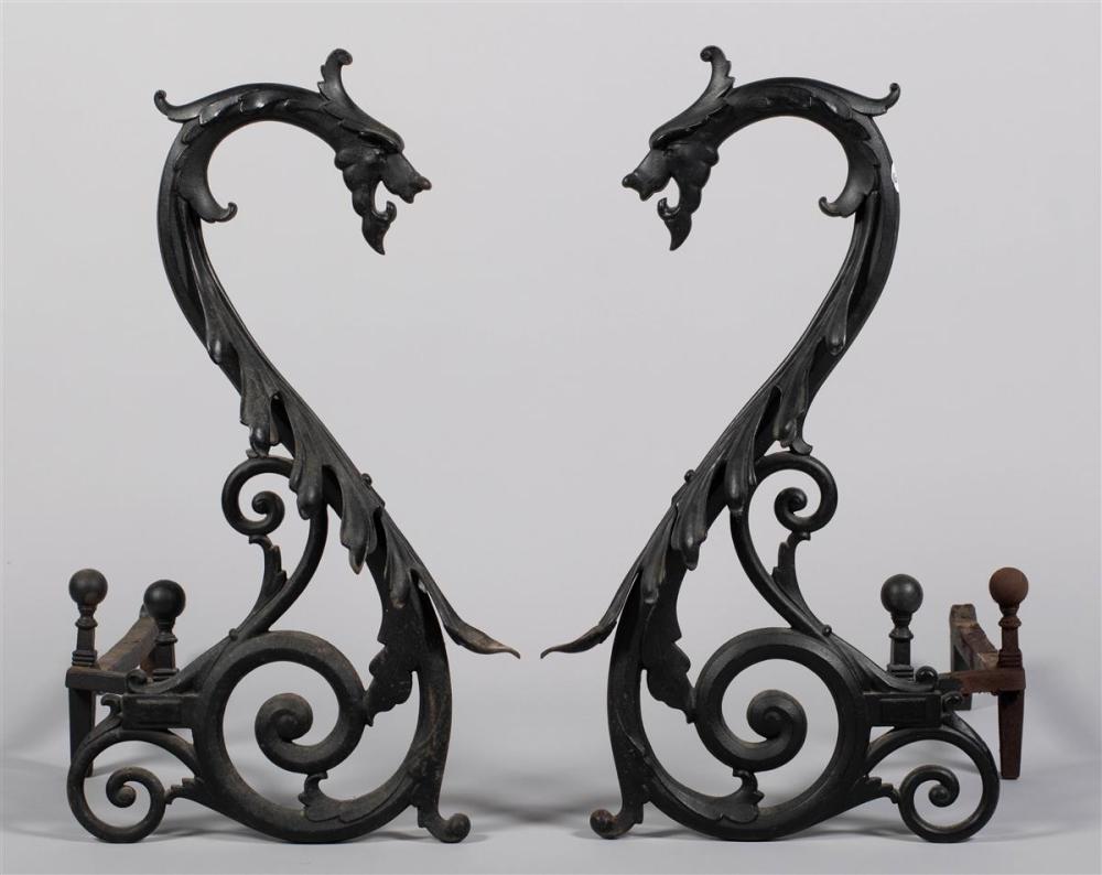 PAIR OF RENAISSANCE REVIVAL BLACK