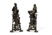 PAIR OF RENAISSANCE STYLE BRON