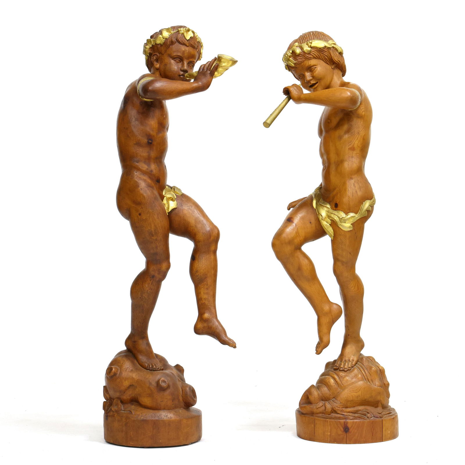 PAIR OF RENAISSANCE STYLE CARVED