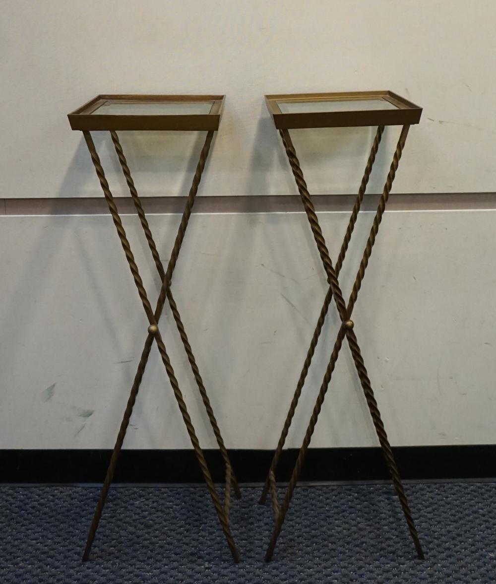 PAIR OF RENAISSANCE STYLE PATINATED