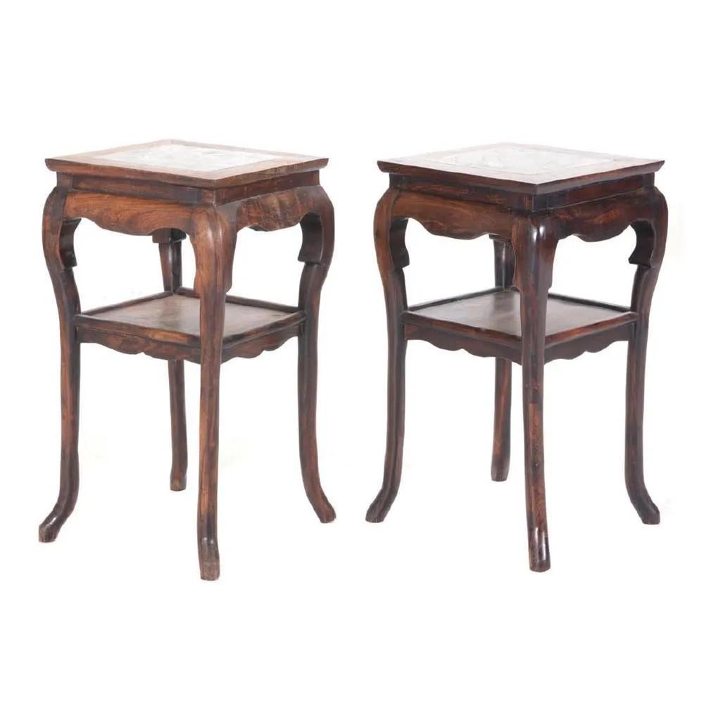 PAIR OF REPUBLIC OF CHINA MARBLE