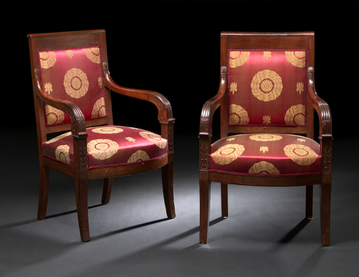 Pair of Restauration Mahogany