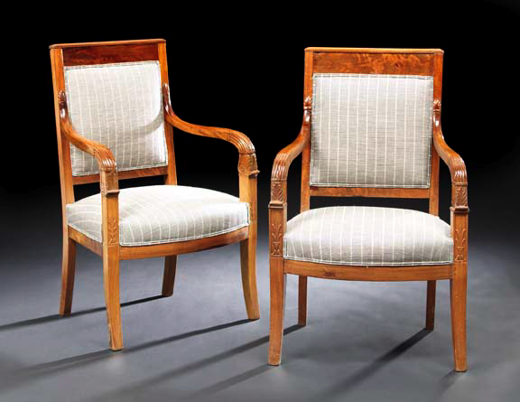Pair of Restauration Mahogany