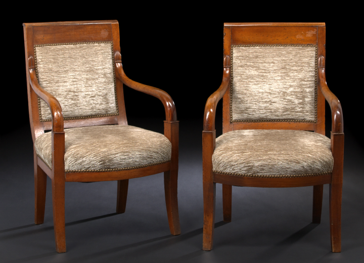 Pair of Restauration Mahogany