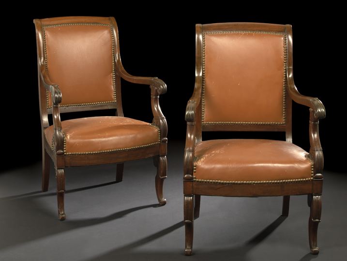 Pair of Restauration Mahogany